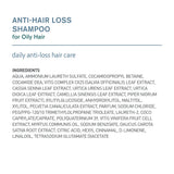 SHAMPOOING ANTICHUTE POUR CHEVEUX GRAS