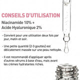 NIACINAMIDE 10% + ACIDE HYALURONIQUE 2% Advanced anti-blemish and pore-tightening formulation