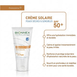 CRÈME SOLAIRE SPF 50+ POUR PEAUX SÈCHES ET SENSIBLES